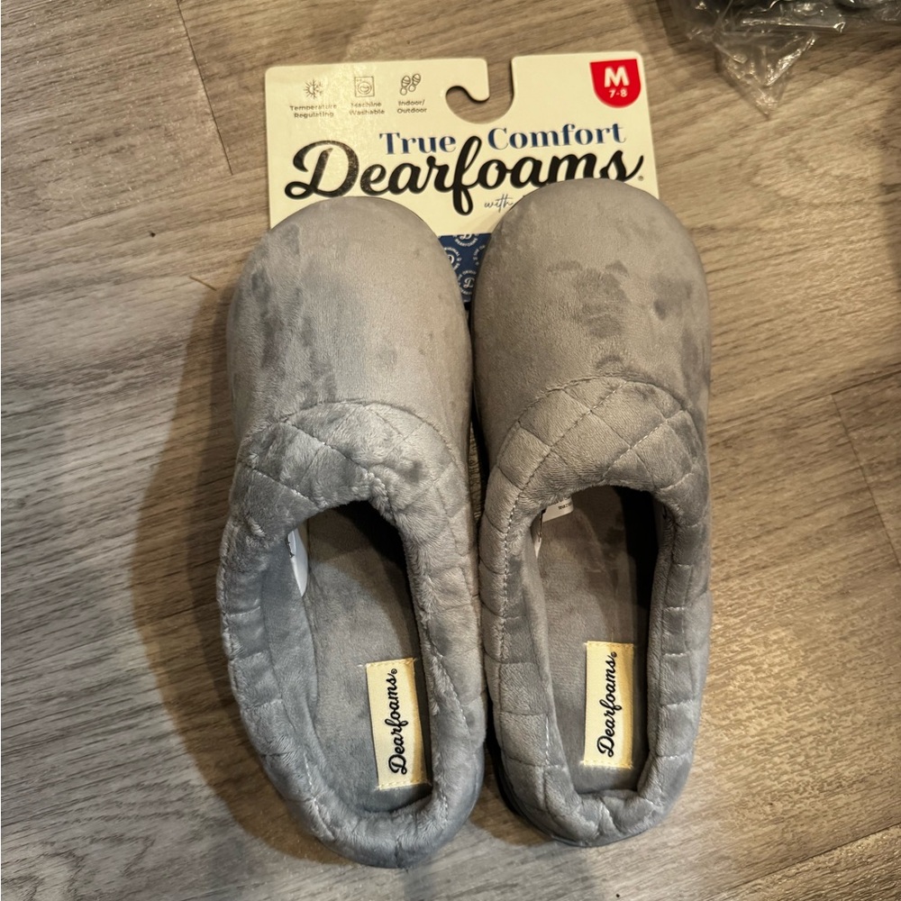 Light Gray Comfort Slippers